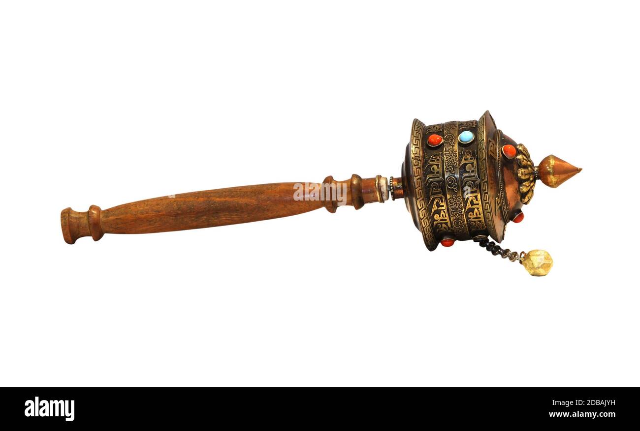 Traditional ethnic rattle isolated with clipping path included Stock ...