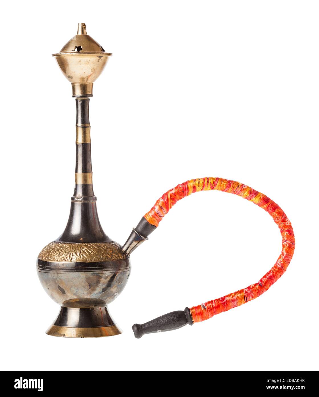 small orient hookan isolated on white background Stock Photo