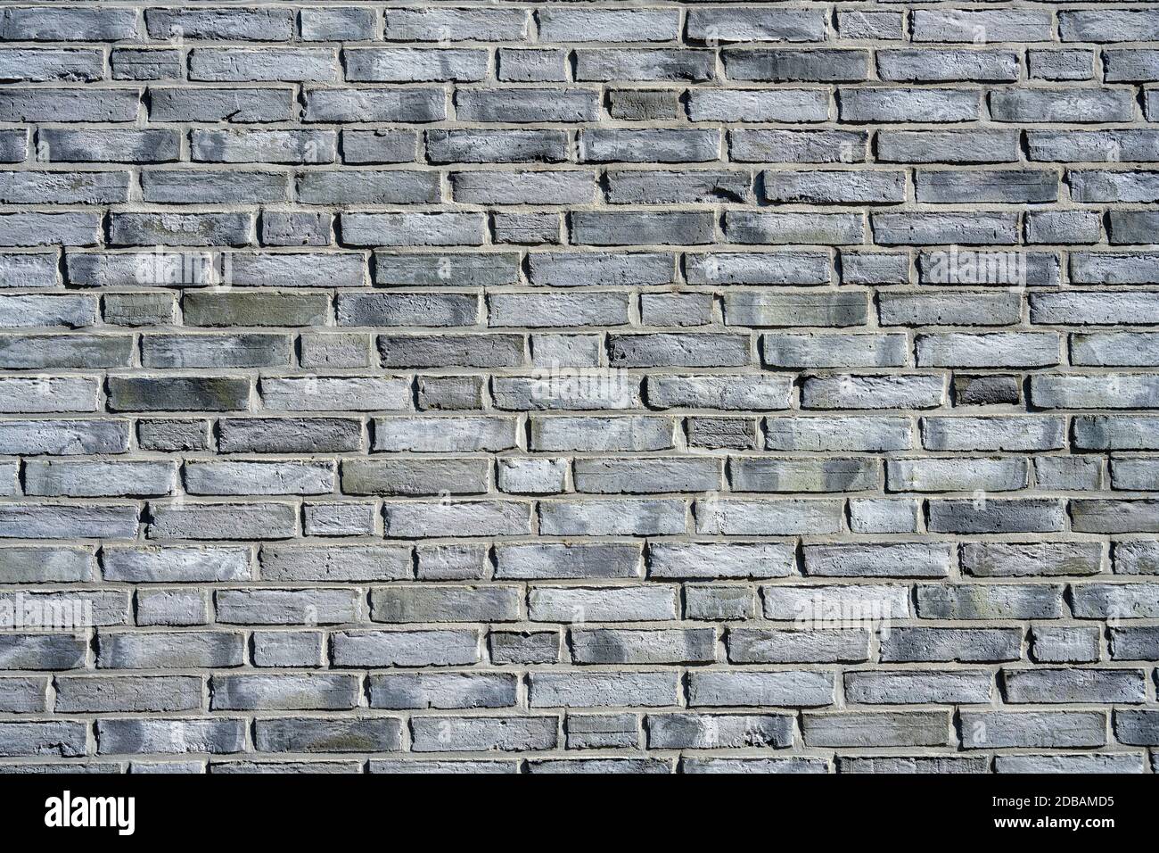 Background from a clean gray brick wall Stock Photo