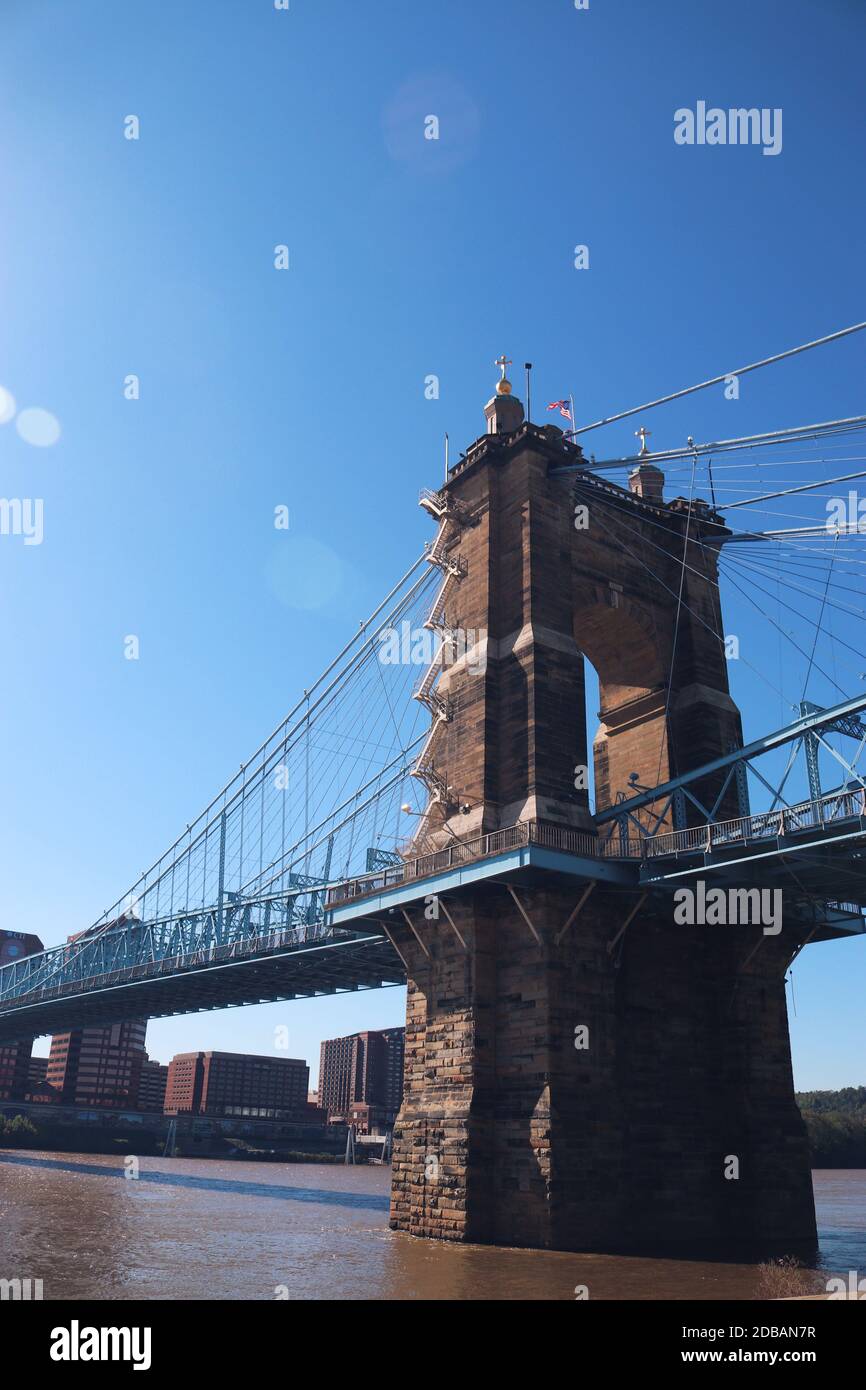 John A. Roebling Suspension Bridge, Cincinnati, Ohio, and Covington