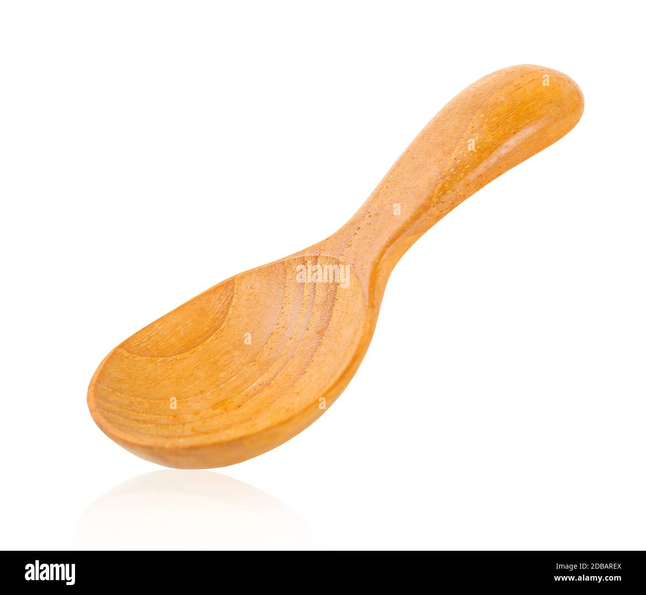 Wooden spoon isolated on white background, Save clipping path Stock ...
