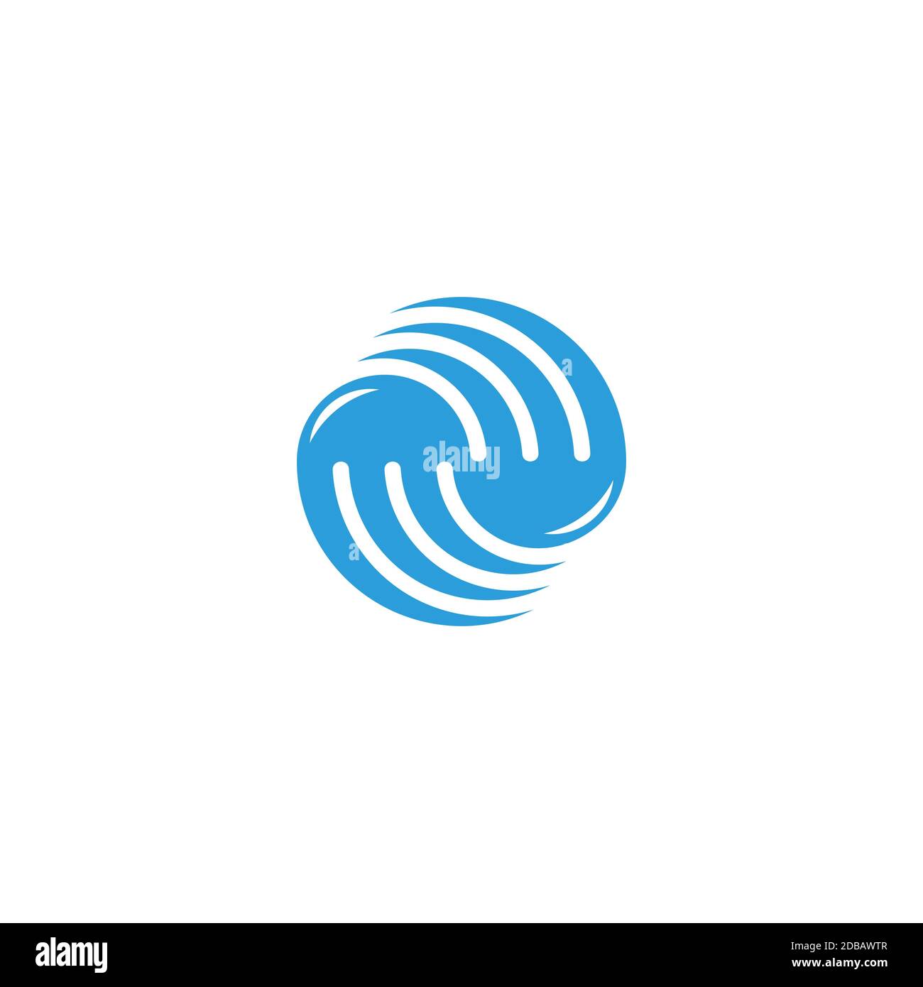 stripes rotation water movement geometric circle logo vector Stock ...
