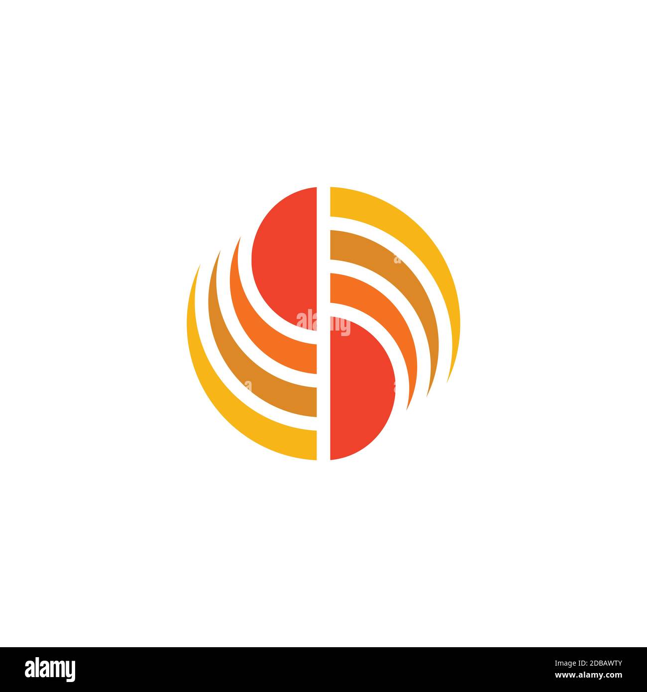 gradient round abstract geometric logo vector Stock Vector Image & Art ...