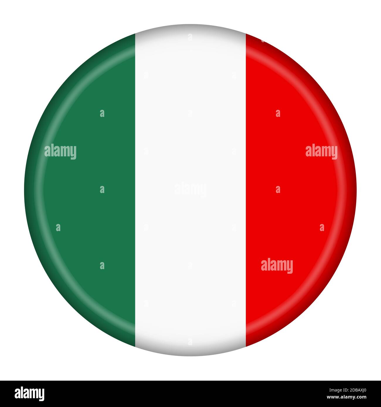 An Italy flag button illustration with clipping path Stock Photo Alamy