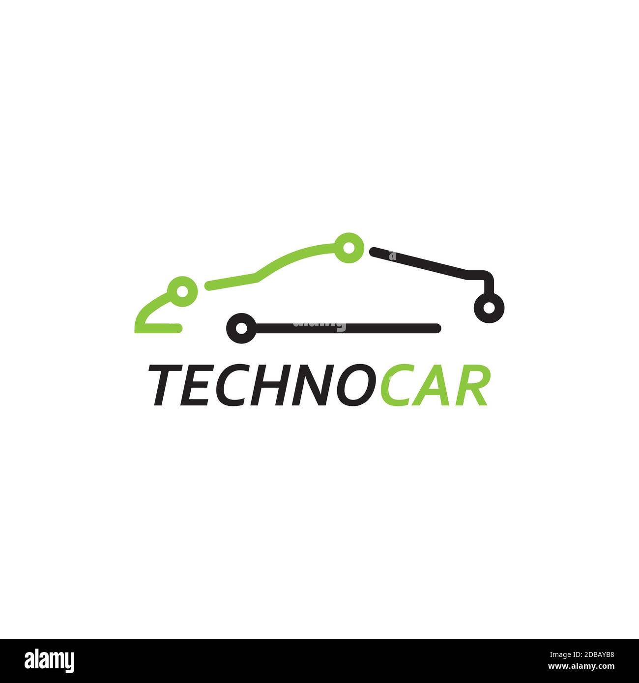 Car technology logo design symbol vector template. Stock Vector