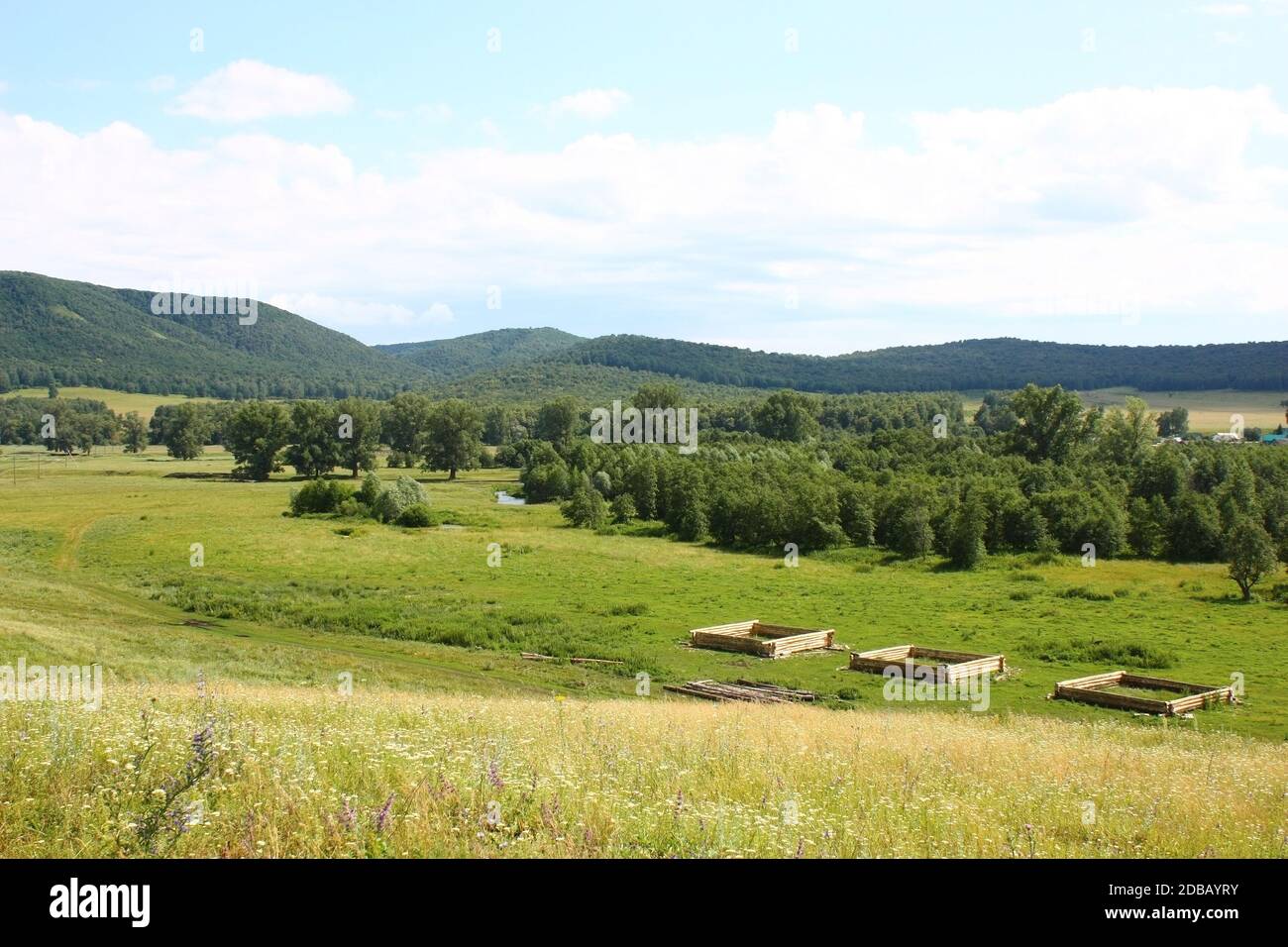 Summer village landscape hi-res stock photography and images - Alamy