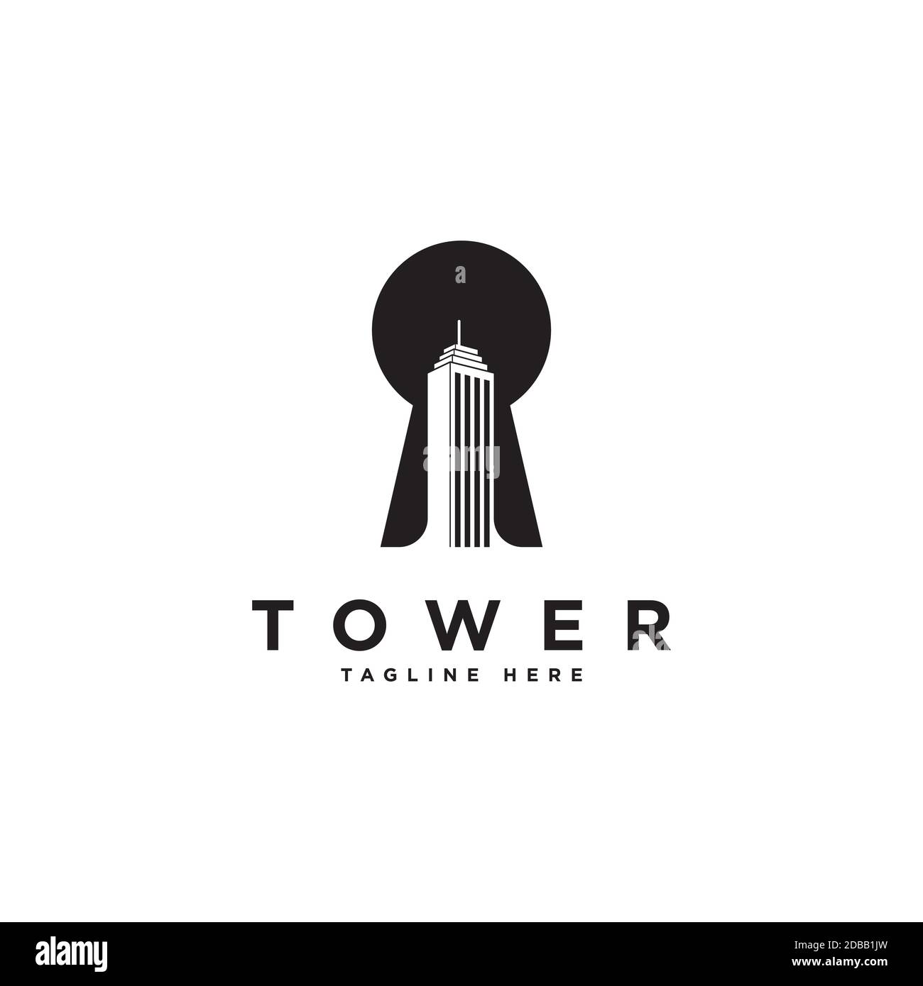 Building icon logo design vector template.Property security logo design inspiration Stock Vector