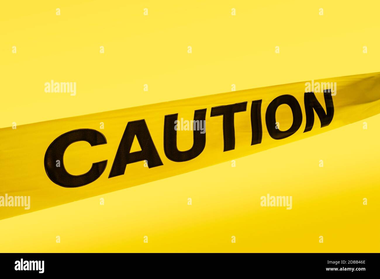 Yellow caution tape Stock Photo Alamy