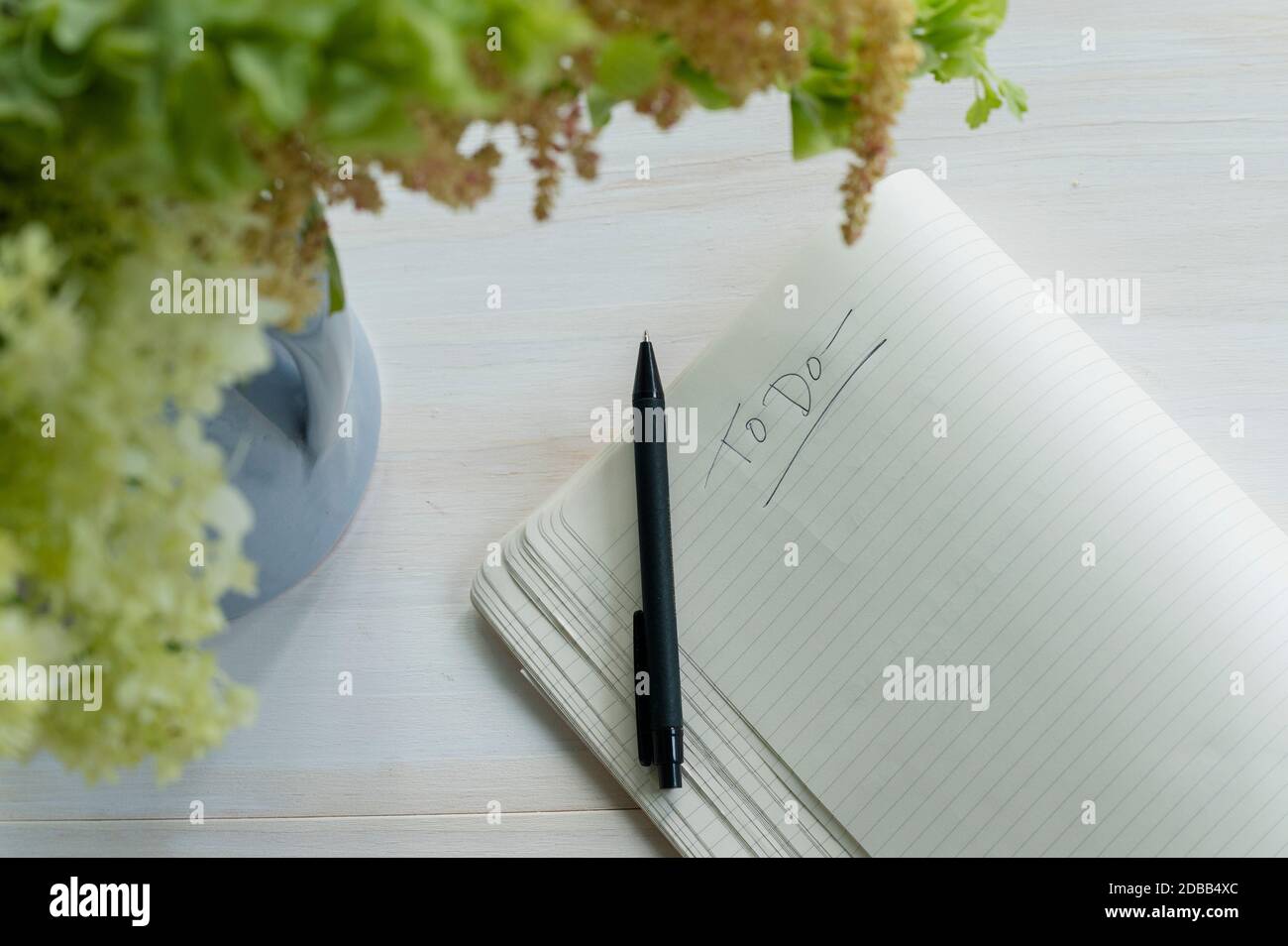 Notepad with to do list Stock Photo