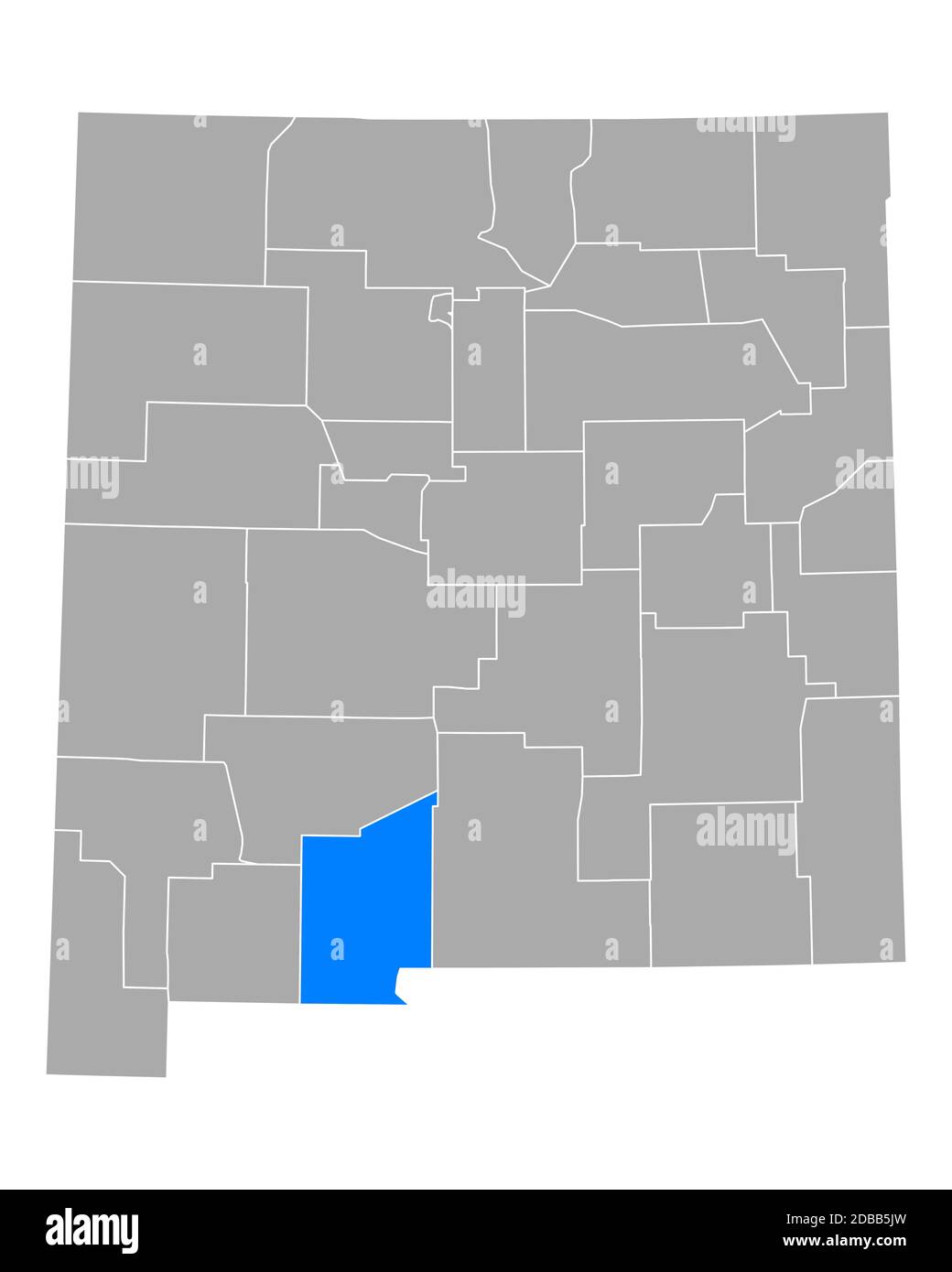 Map of Dona Ana in New Mexico Stock Photo Alamy