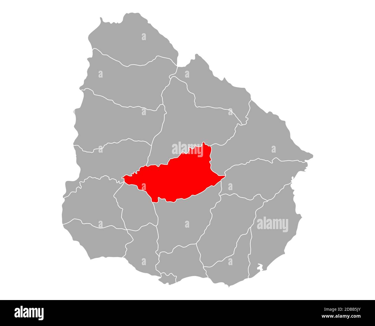 Map of Durazno in Uruguay Stock Photo Alamy
