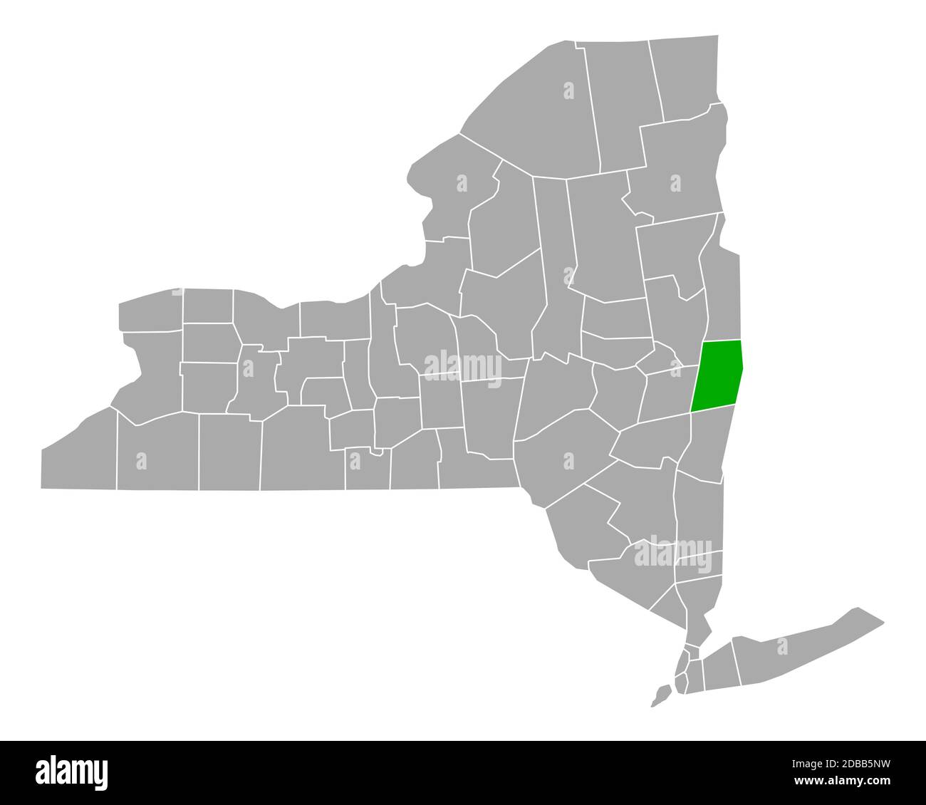 Map of Rensselaer in New York Stock Photo Alamy