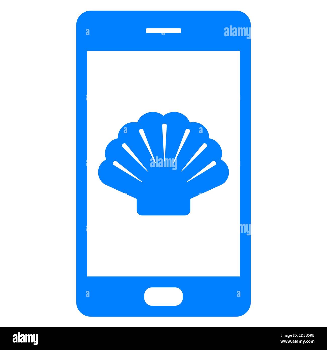 Shell Cell Phone Shell and smartphone Stock Photo - Alamy