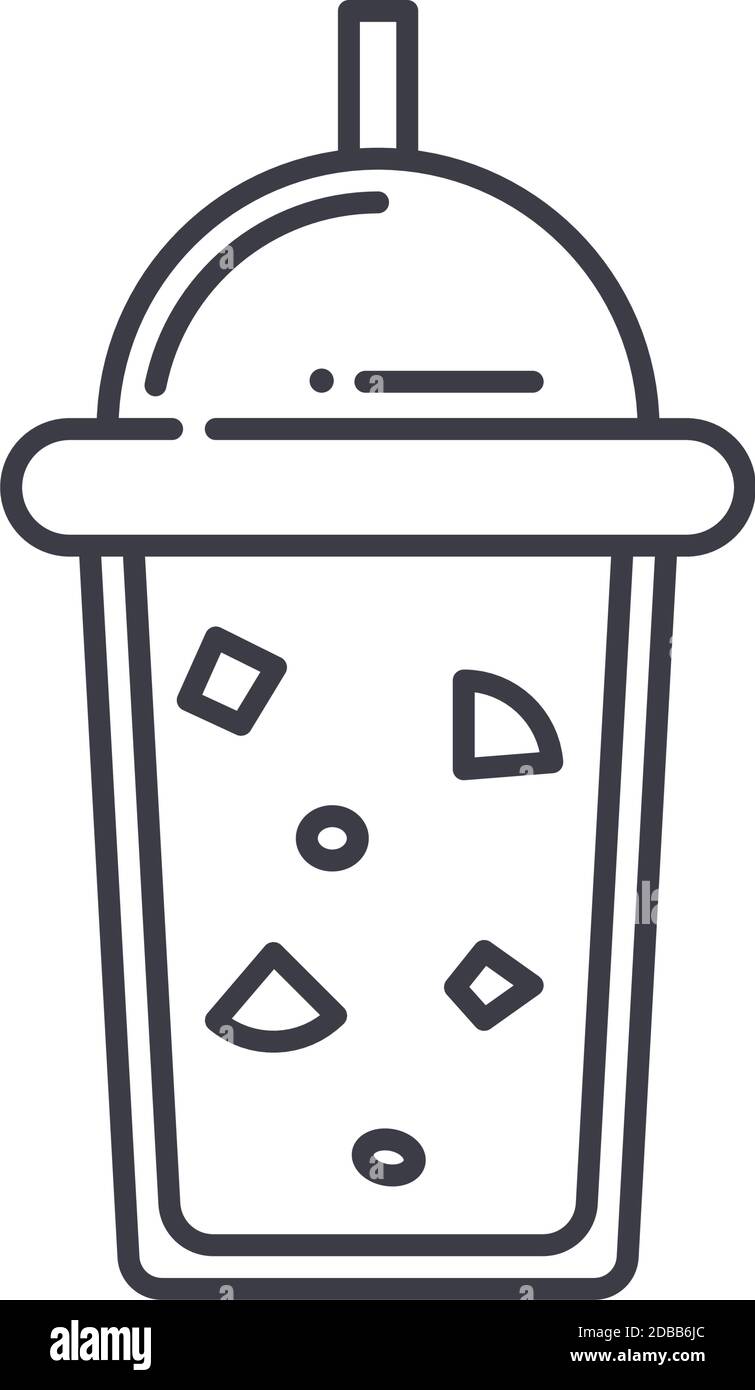 Smoothe icon, linear isolated illustration, thin line vector, web ...