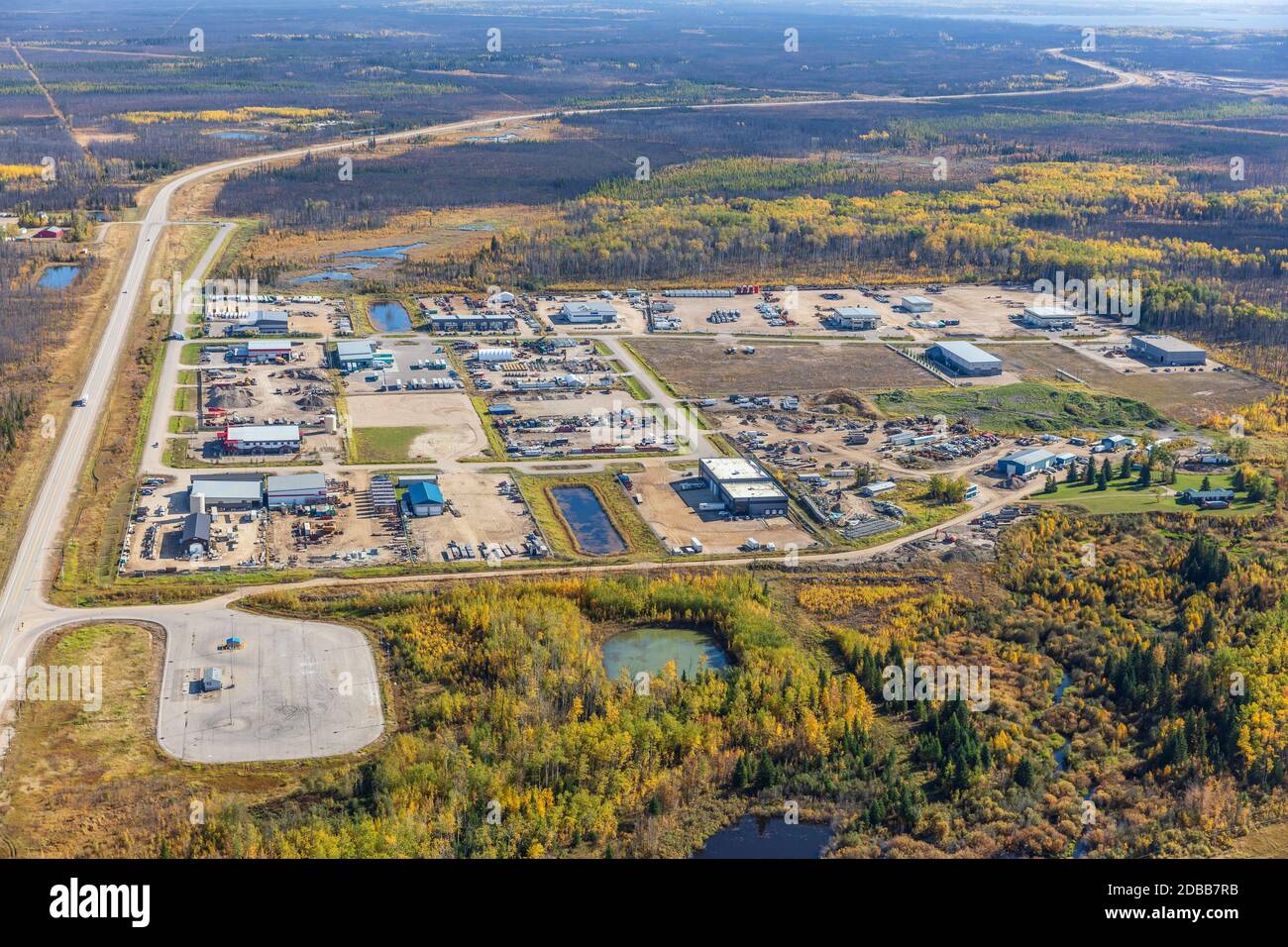 Aerial view of Rickards Landing Industrial and Business Park south of