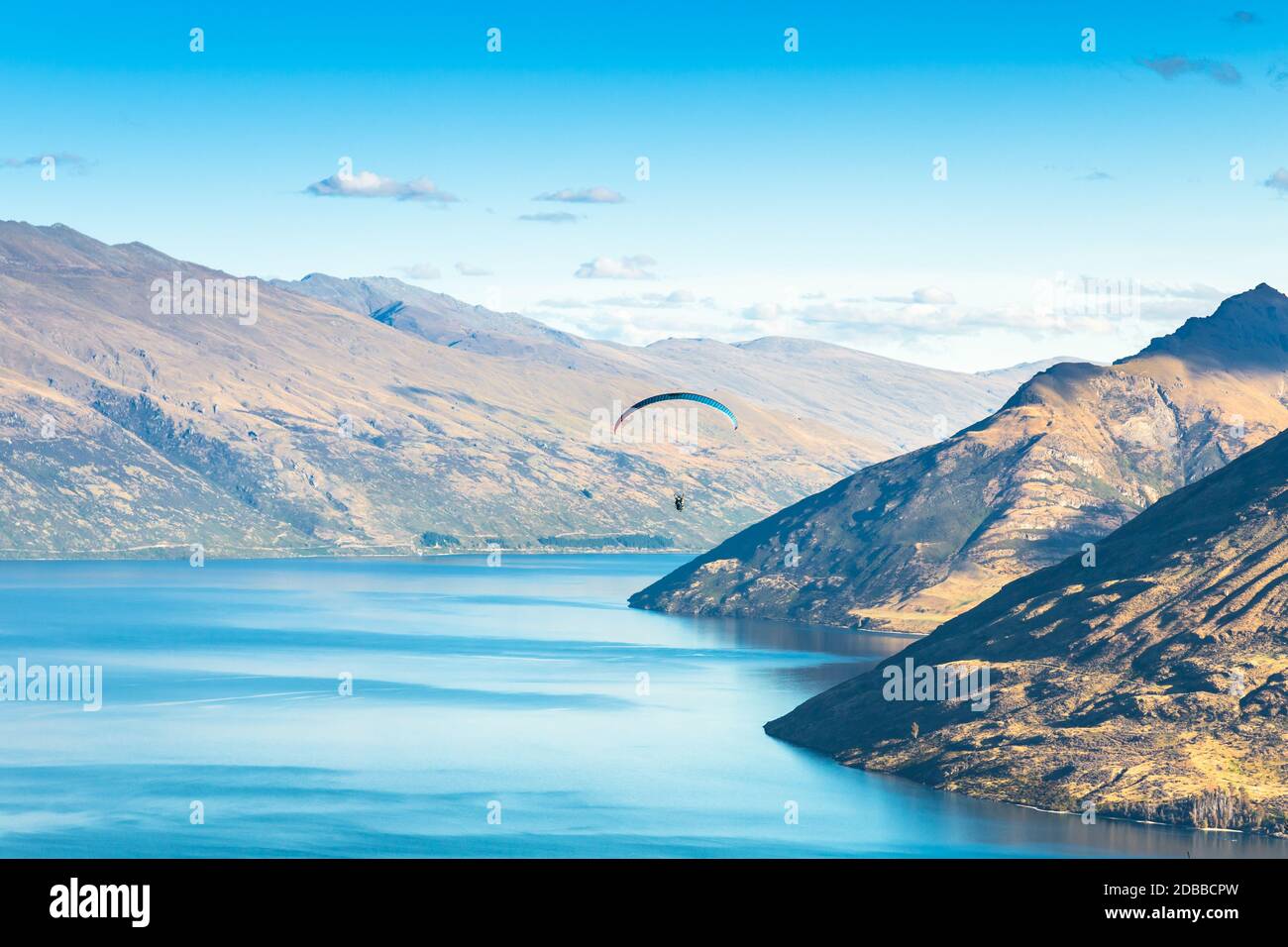 Queenstown in New Zealand. The city of adventure and nature Stock Photo ...