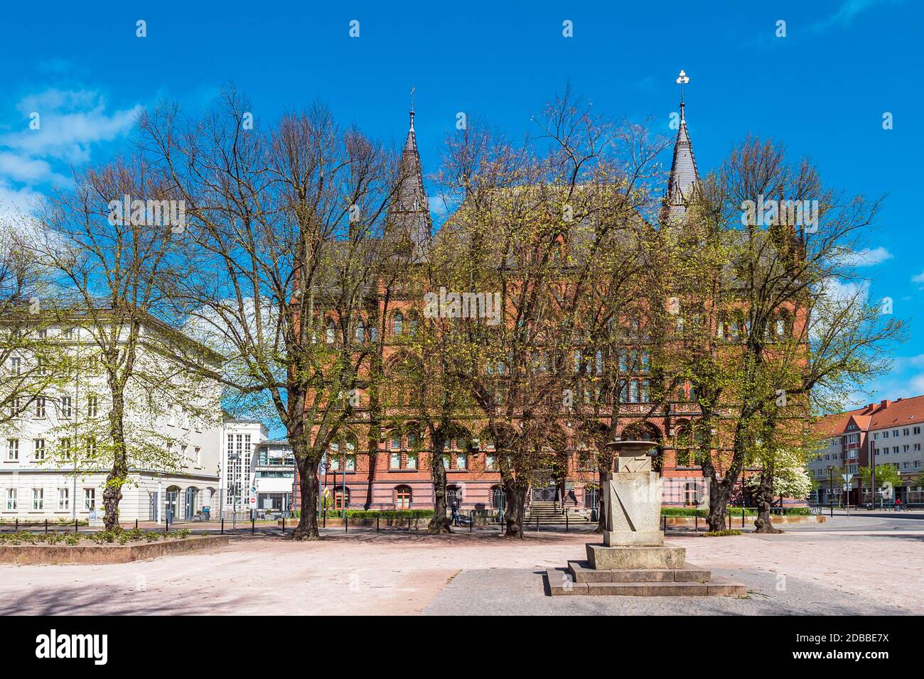 Historical buildings in the city Rostock, Germany Stock Photo - Alamy