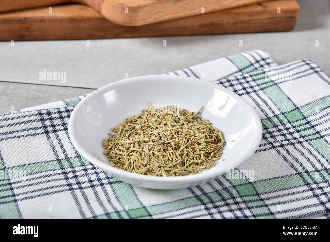Bowl of Rosemary, a spice known for its flavor and health benefits
