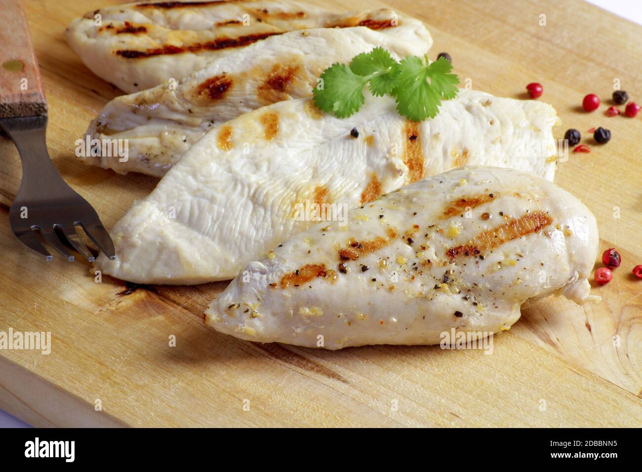 cooked chicken fillet Stock Photo - Alamy