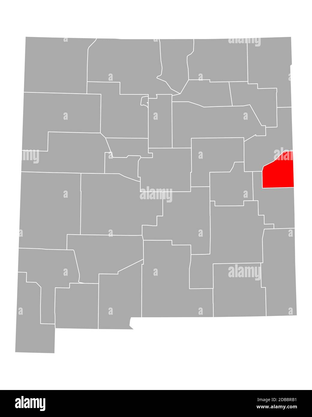 Map of Curry in New Mexico Stock Photo Alamy