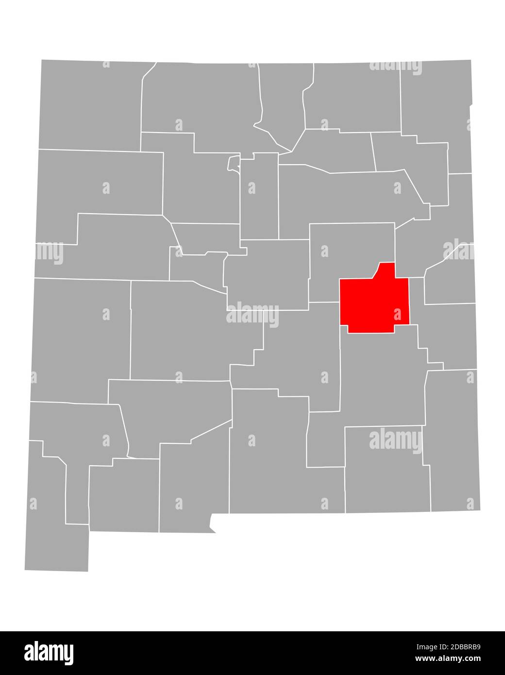 Map of De Baca in New Mexico Stock Photo Alamy