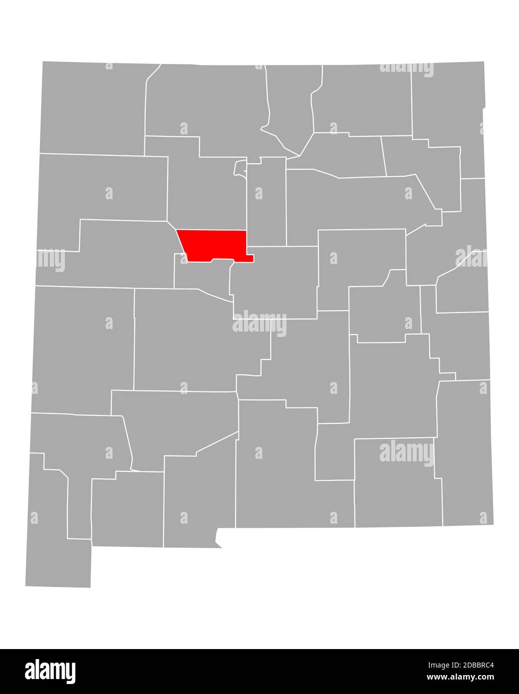 Map of Bernalillo in New Mexico Stock Photo Alamy