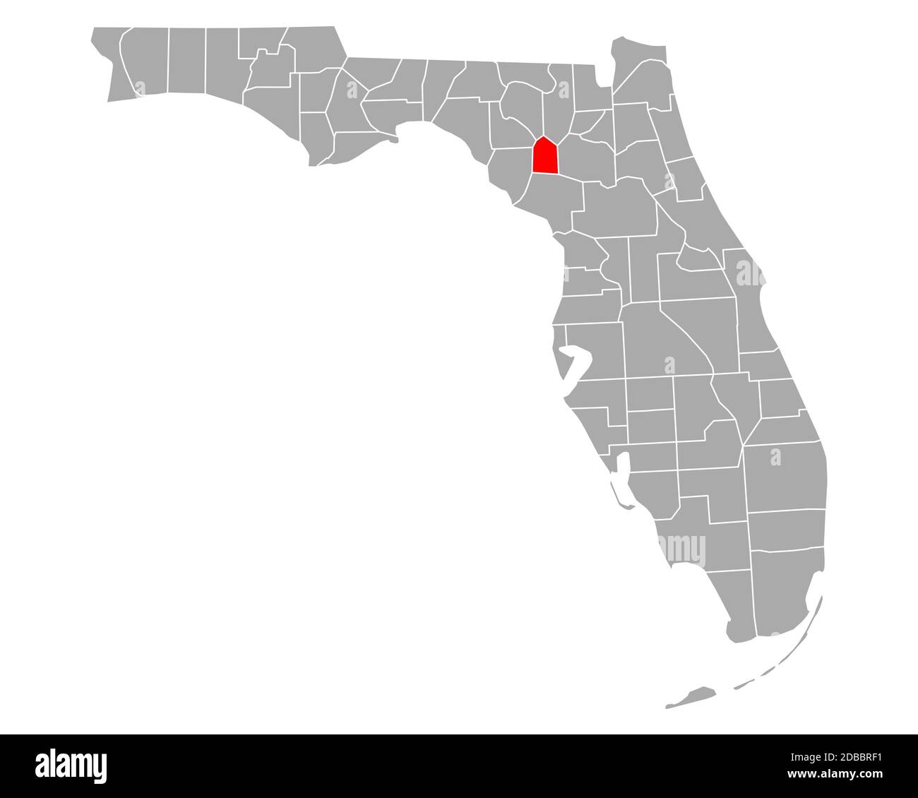 Map of Gilchrist in Florida Stock Photo Alamy