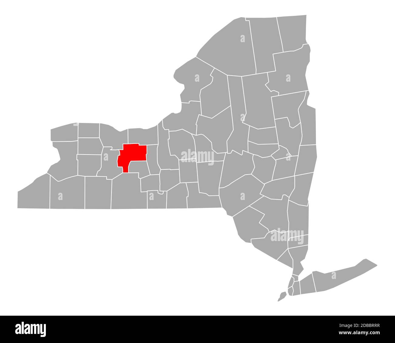 Map of Ontario in New York Stock Photo Alamy