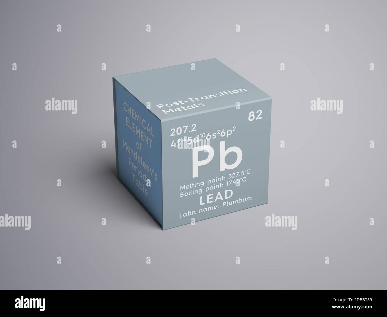 Lead. Plumbum. Posttransition metals. Chemical Element of Mendeleev's