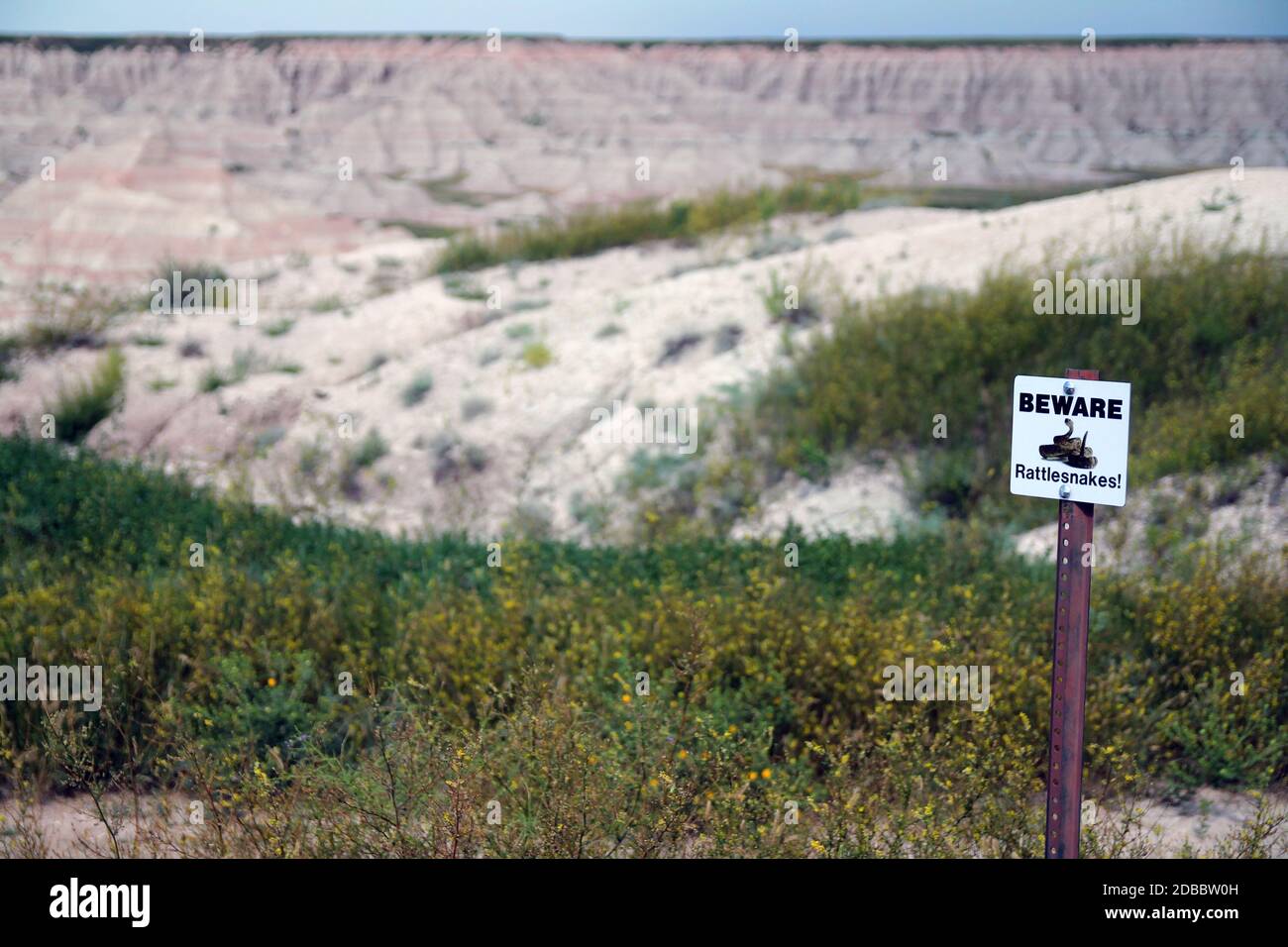 View of the Badlands with