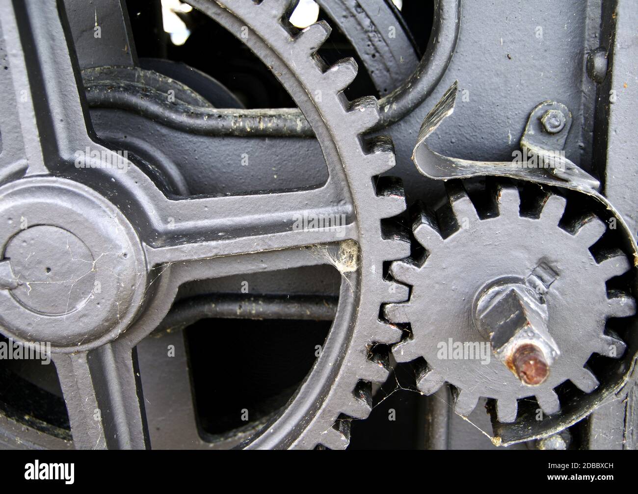 steel gear from a ship crane Stock Photo Alamy