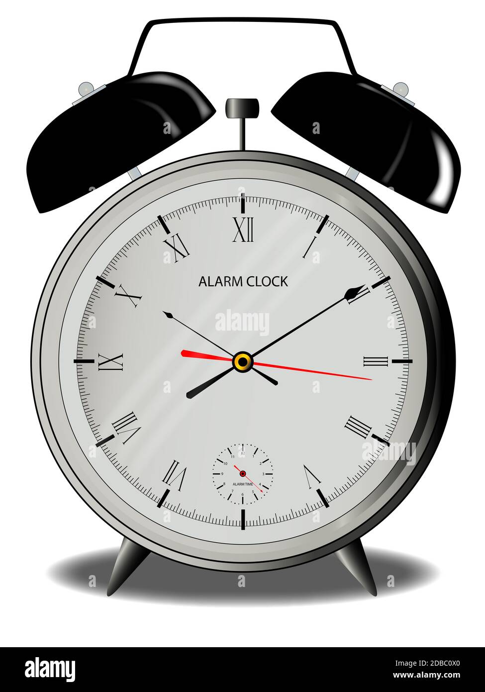 A traditional style alarm clock with external bells Stock Photo Alamy