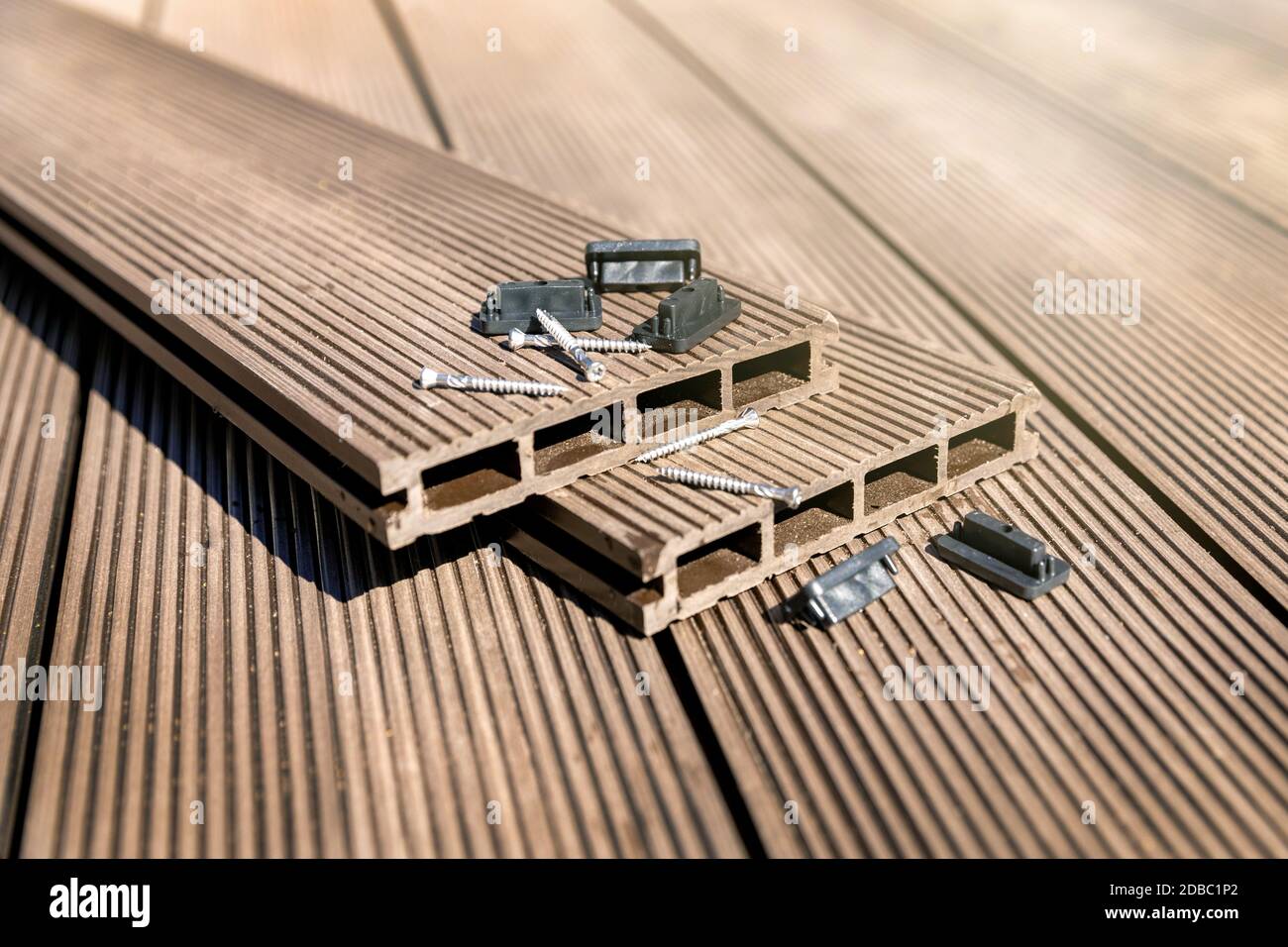 Plastic decking boards hires stock photography and images Alamy