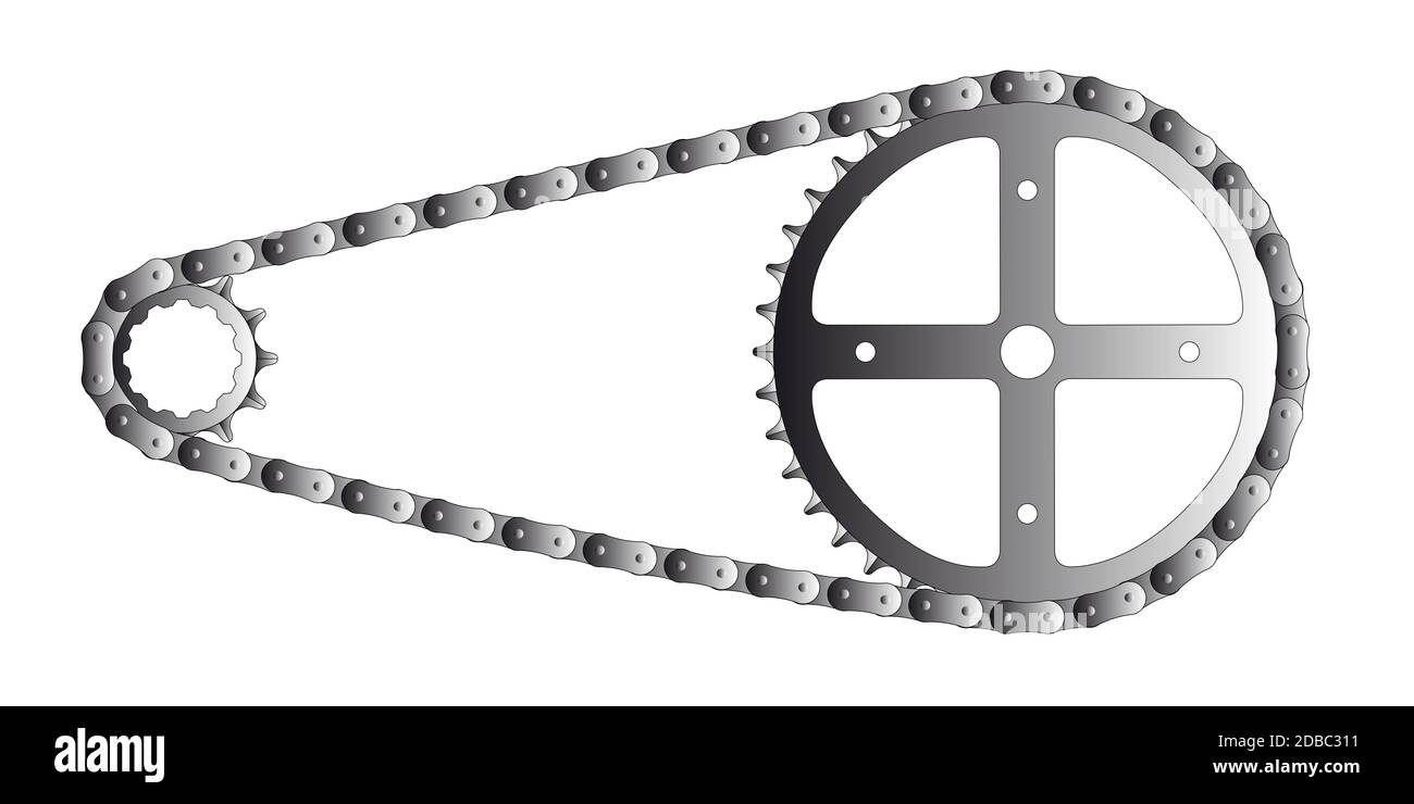 Bike chain drawing hires stock photography and images Alamy