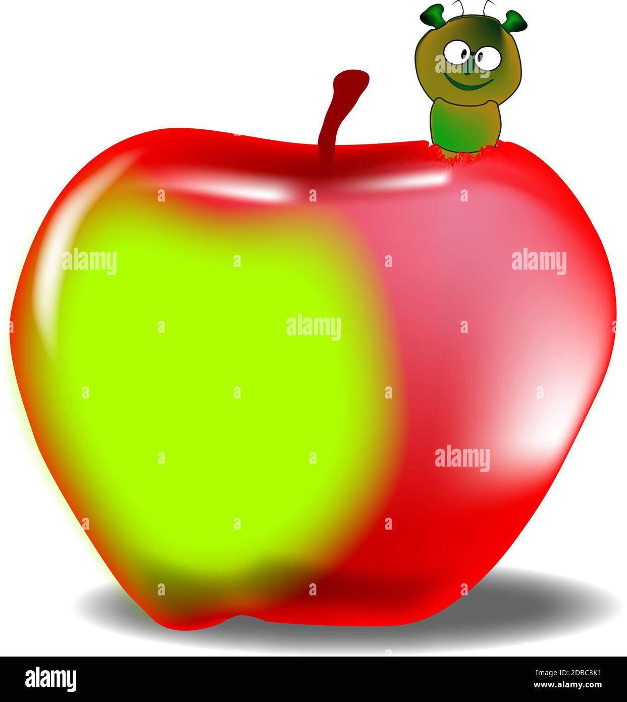 large cartoon apple