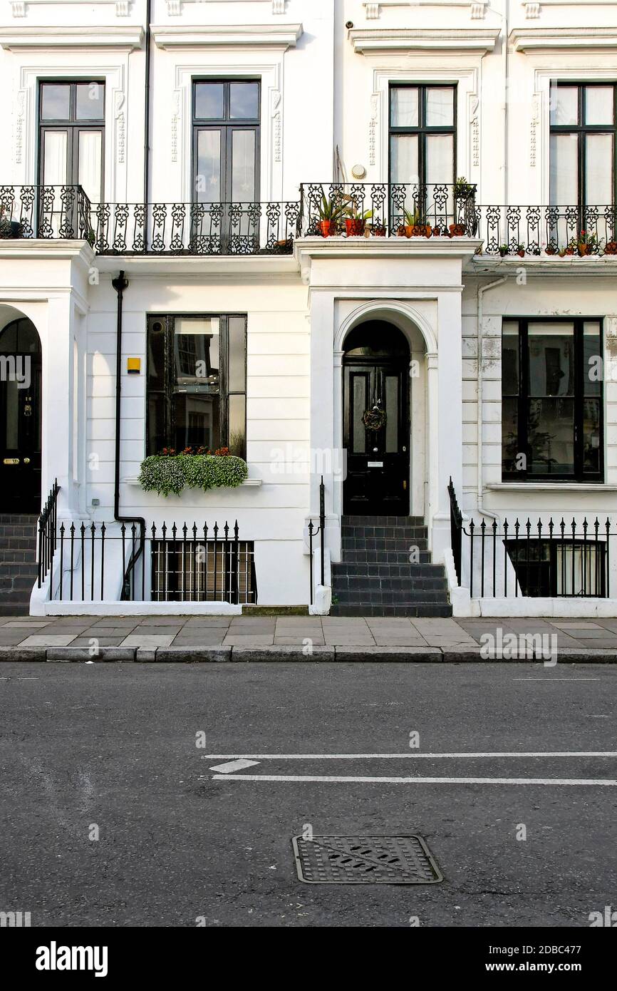 Detail of typical Victorian house in London Stock Photo Alamy