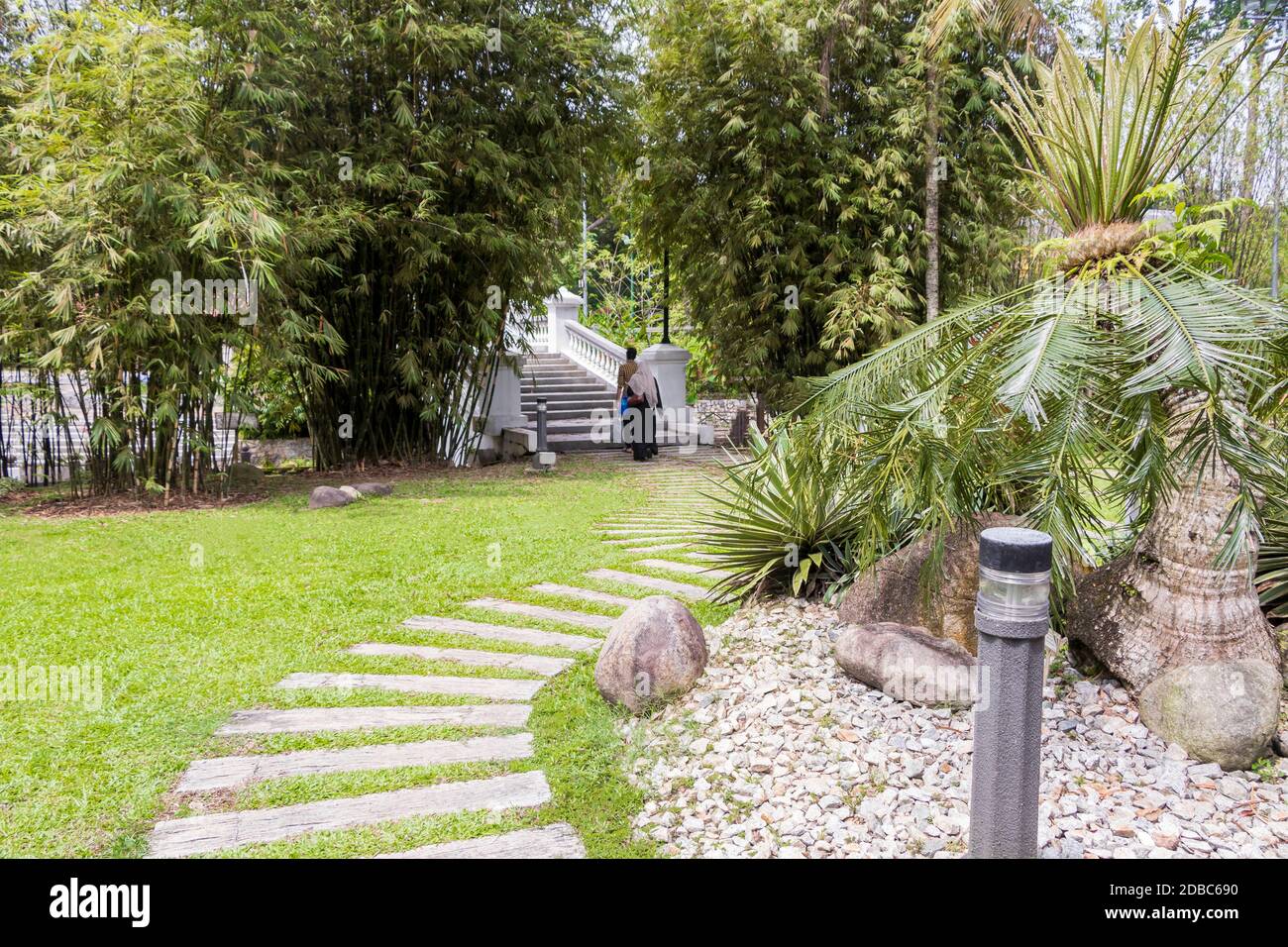 Walking path to the Bamboo Playhouse in the Perdana Botanical Gardens