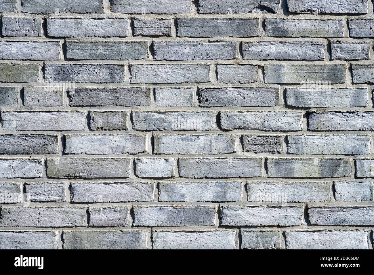 Background from a new gray brick wall Stock Photo