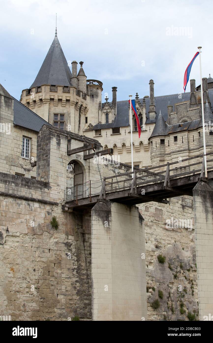 Castle of Saumur in Loire Valley, France Stock Photo - Alamy