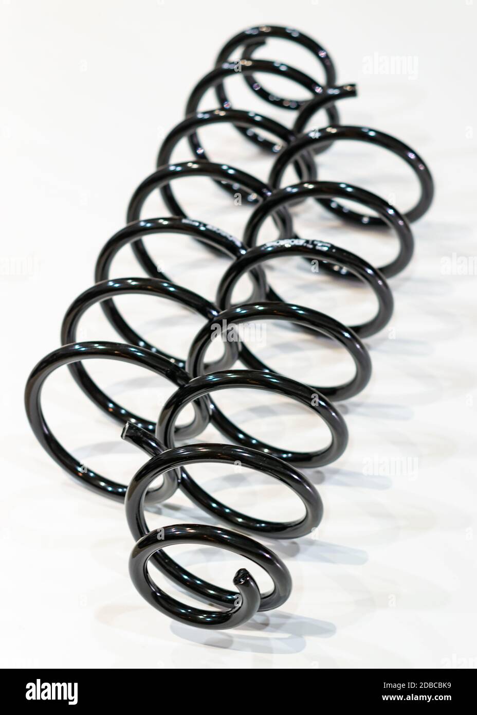 Monroe front springs car parts Stock Photo