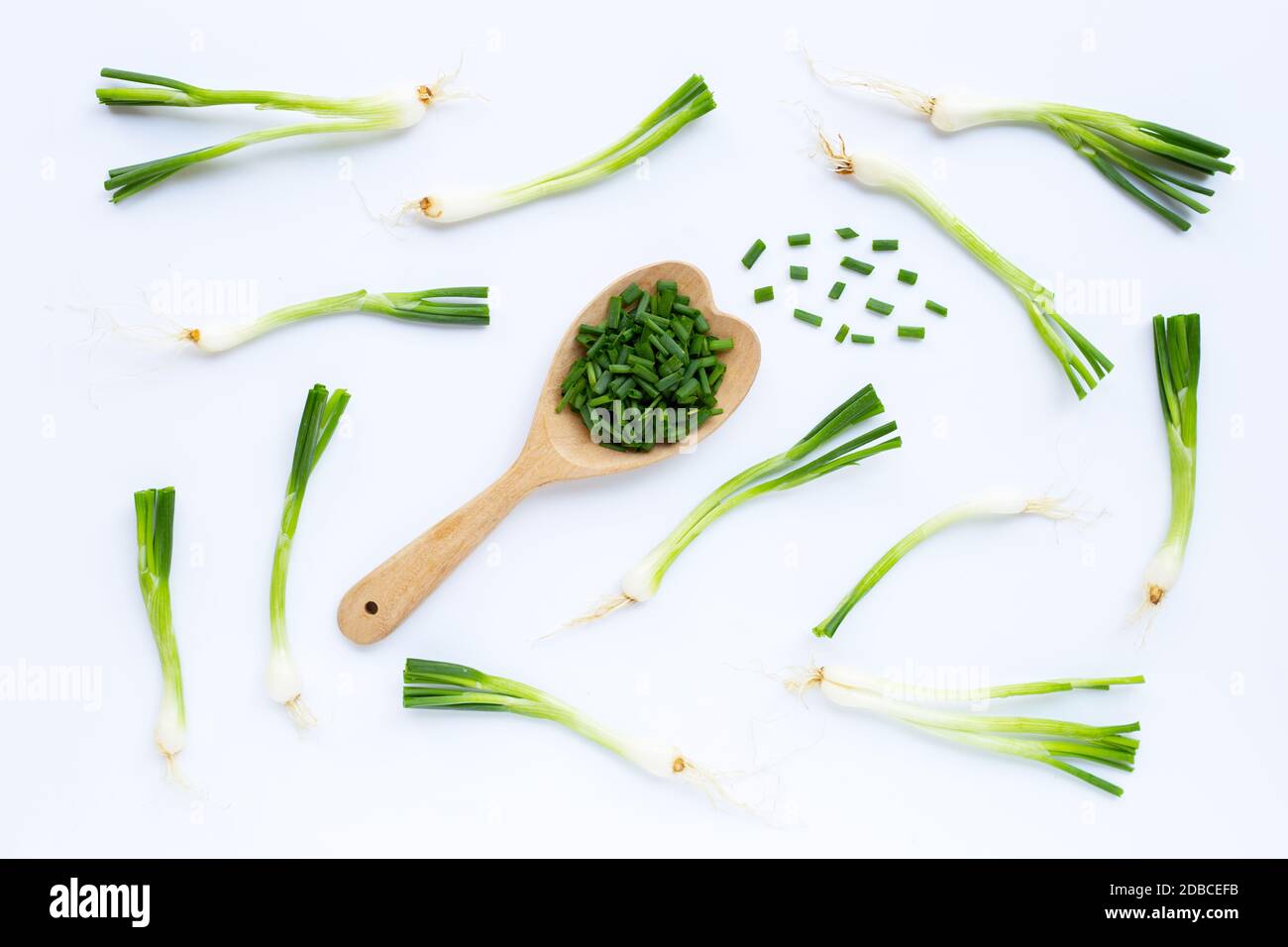 Bunch green peeled onions hi-res stock photography and images - Alamy