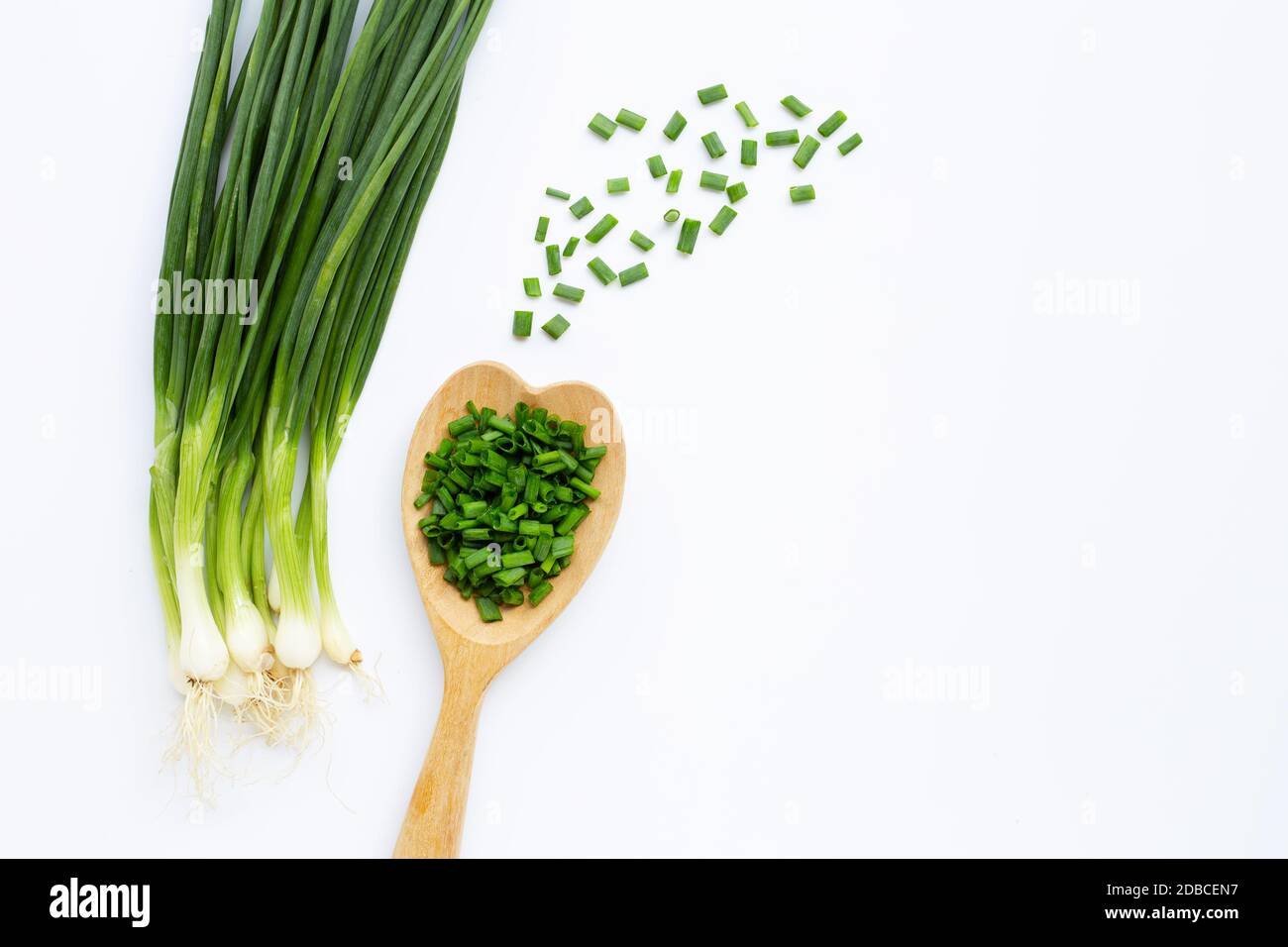 Bunch green peeled onions hi-res stock photography and images - Alamy