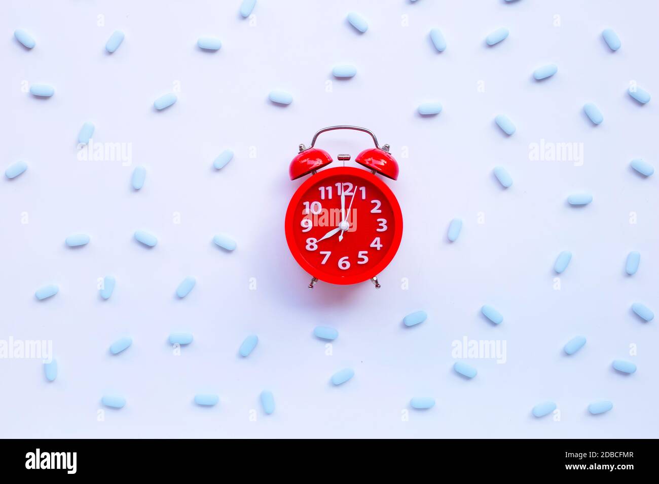 Prevention Clock Red alarm clock ring with