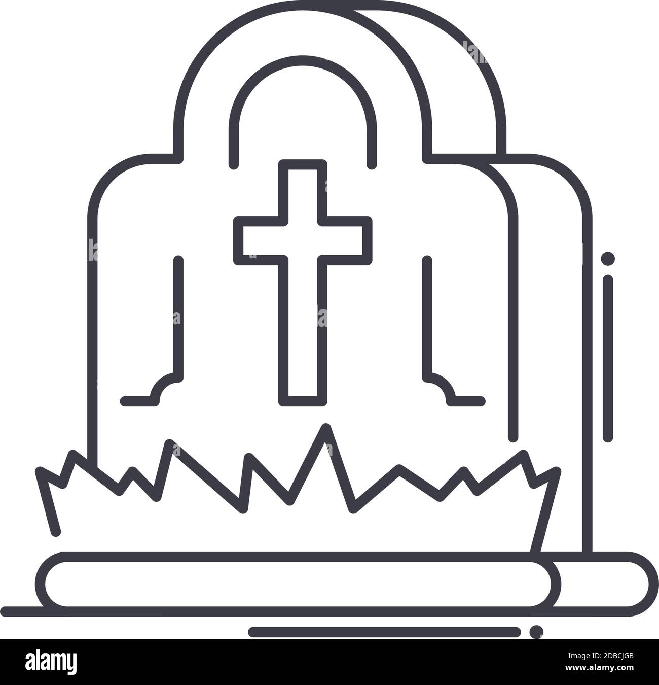 Rip icon, linear isolated illustration, thin line vector, web design ...