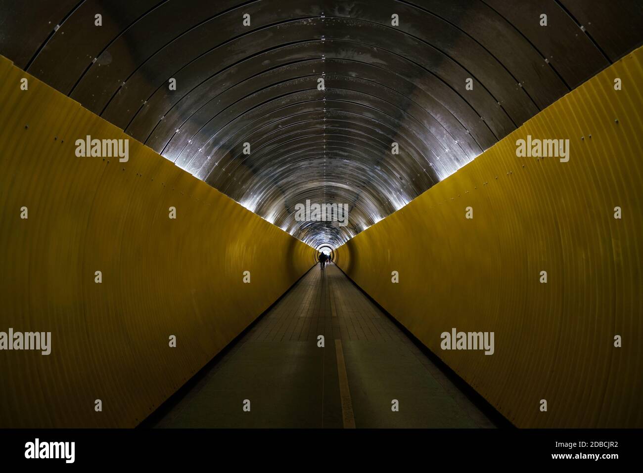 Stockholm 02/07/2017 view of underground tunnel passage Stock Photo
