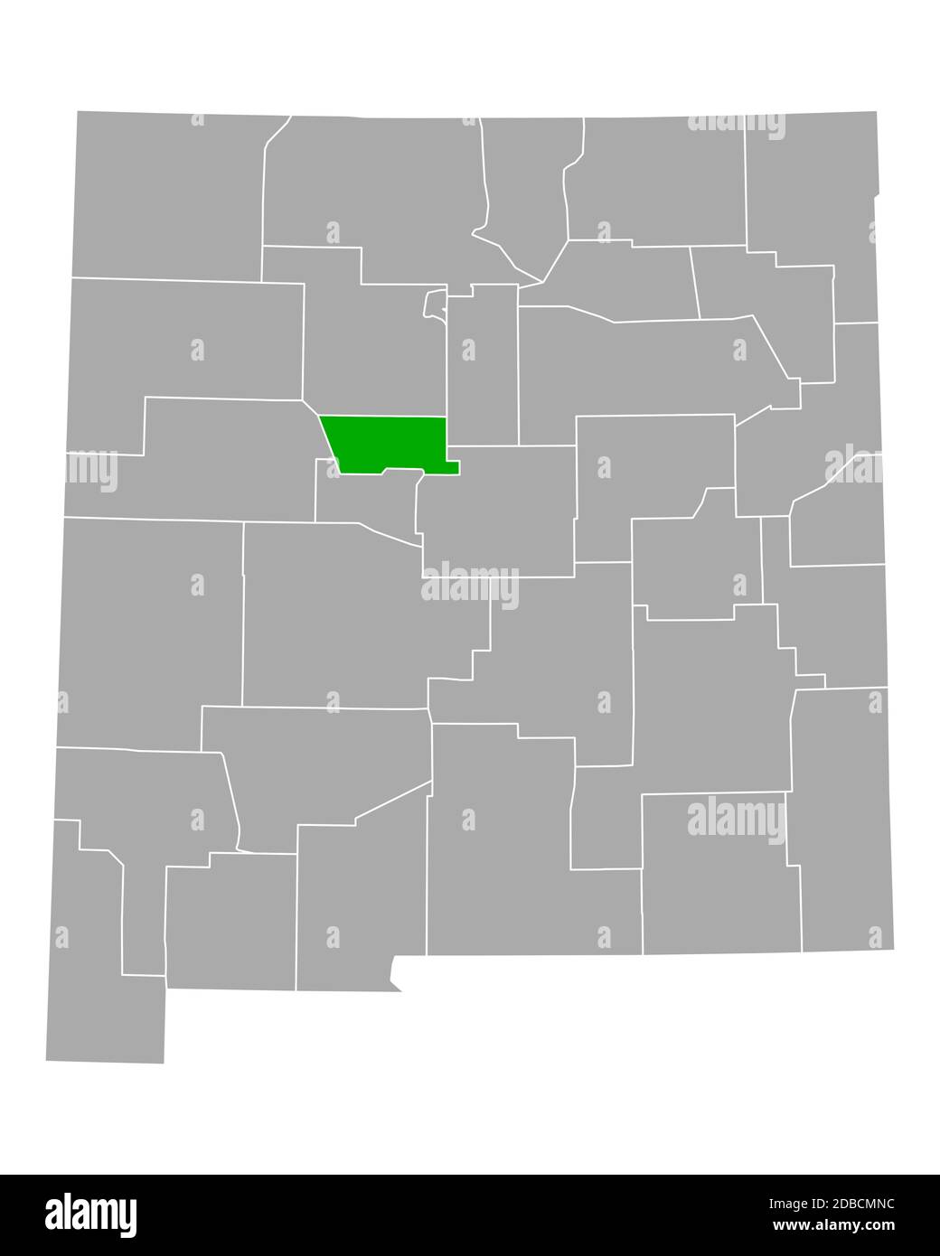 Map of Bernalillo in New Mexico Stock Photo Alamy