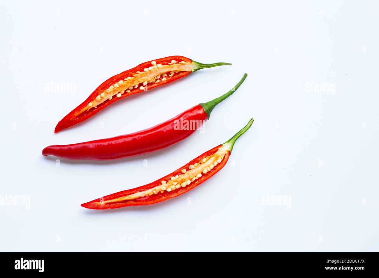 Chili peppers isolated on white background Stock Photo - Alamy