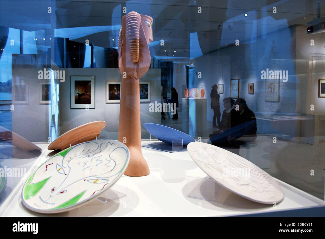 Visitors in the Jean Cocteau Museum Collection Severin Wunderman Stock  Photo - Alamy