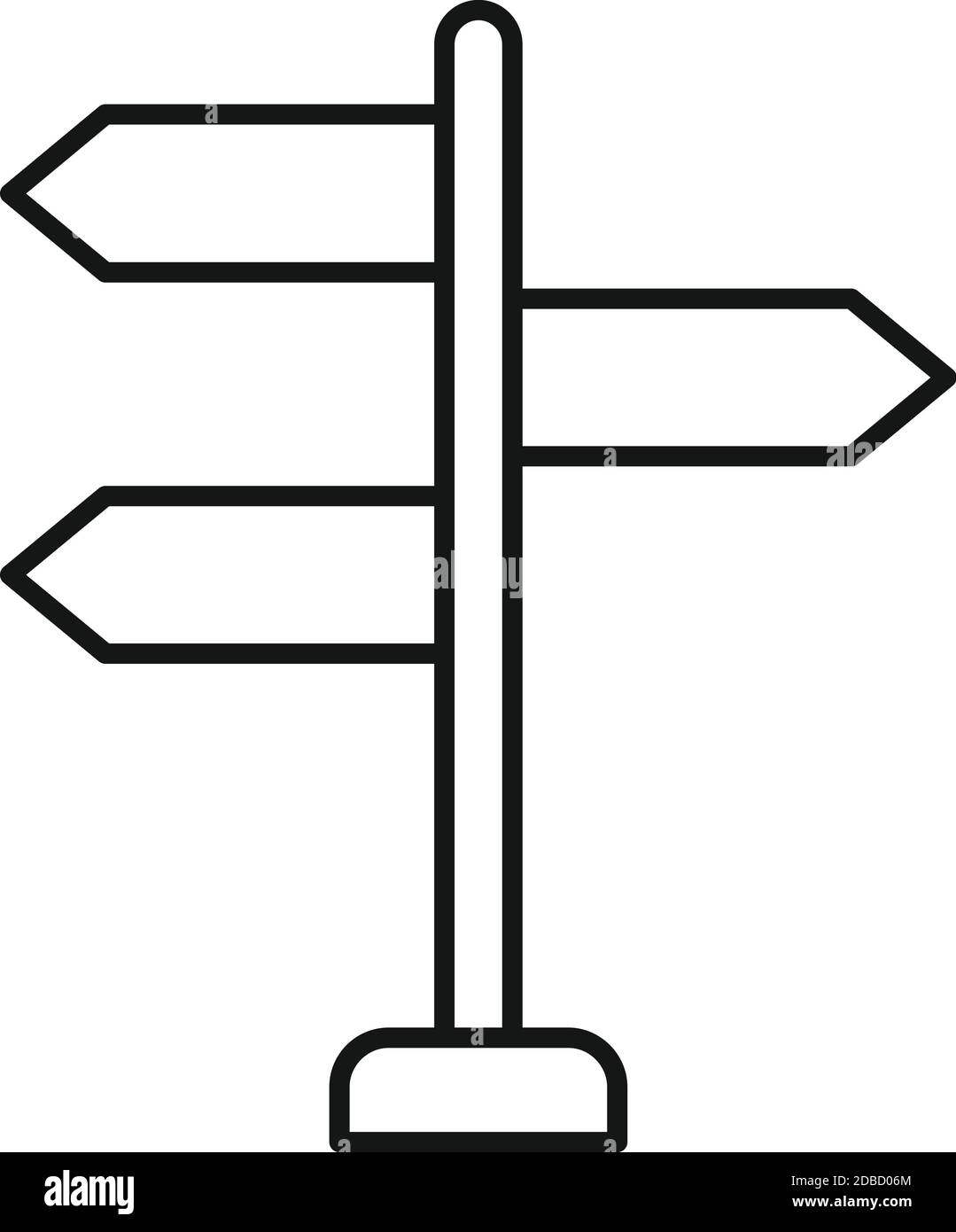 Guide sign board icon, outline style Stock Vector Image & Art Alamy