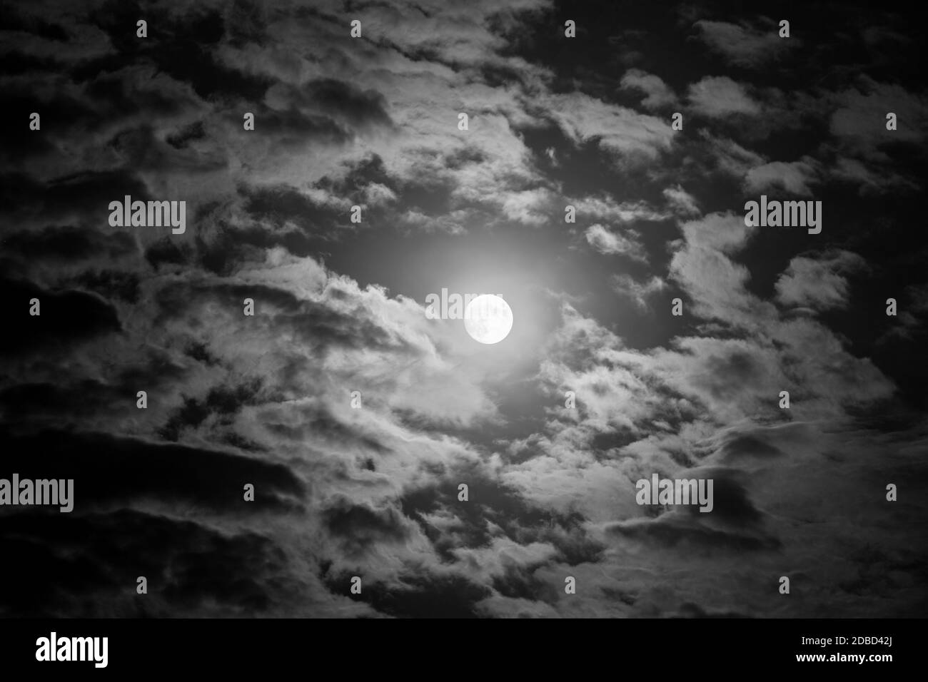 Waxing gibbous moon in July of 2020 Stock Photo Alamy